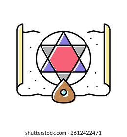 mystic magic color icon vector. mystic magic sign. isolated symbol illustration