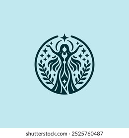 Mystic Magical Goddess Logo for sale.