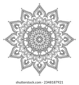  Mystic Mandala Design for Coloring Book