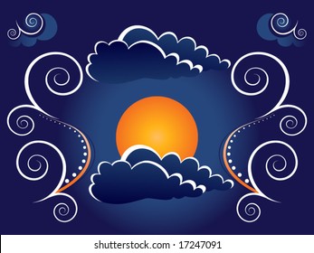 mystic moon background