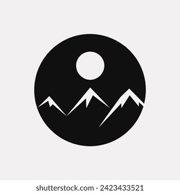Mystic moon icon - Simple Vector Illustration