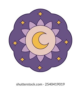 Mystic Moon Mandala Vector Art Enchanting Celestial Patterns for Spiritual Designs