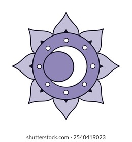 Mystic Moon Mandala Vector Art Enchanting Celestial Patterns for Spiritual Designs