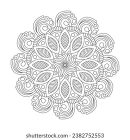 Mystic Moons rotate coloring book mandala page for kdp book interior, Ability to Relax, Brain Experiences, Harmonious Haven, Peaceful Portraits, Blossoming Beauty mandala design.