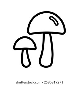 Mystic mushrooms magical fungi illustration isolated vector