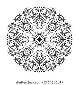 Mystic ottoman motifs Coloring book page