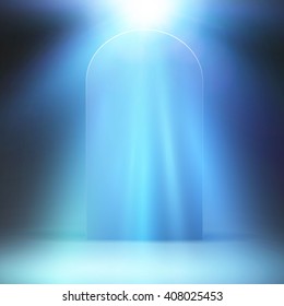 Mystic portal to the universe with star shine. Vector illustration