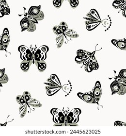 Mystic Seamless Pattern. Design for fabric, textiles, wallpaper, packaging.	