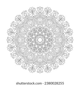 Mystic spirals adult mandala coloring book page for kdp book interior. Peaceful Petals, Ability to Relax, Brain Experiences, Harmonious Haven, Peaceful Portraits, Blossoming Beauty mandala design.