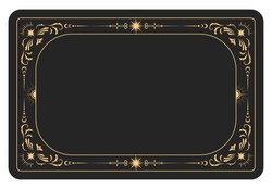 Mystic Style Banner With Ornamental Border, Tarot Cards Style Frame, Esoteric Border, Vector