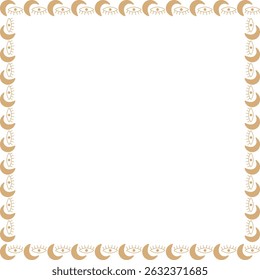 Mystic tribal eye frame. Vector celestial prediction eye template for your text. Eye of Providence