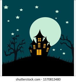 Mystic vector illustration, Graphic design for Halloween party.