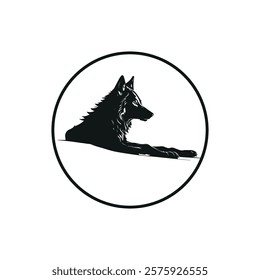 Mystic Wolf Logo with Sharp Details