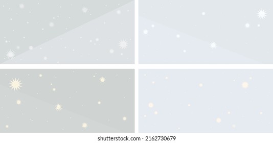 Mystical atmosphere. Background starry sky. Vector set.