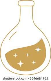 Ilustração celeste mística com padrão contínuo. Vetor isolado