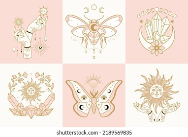 Mystical and celestial vector detailed and easy to edit