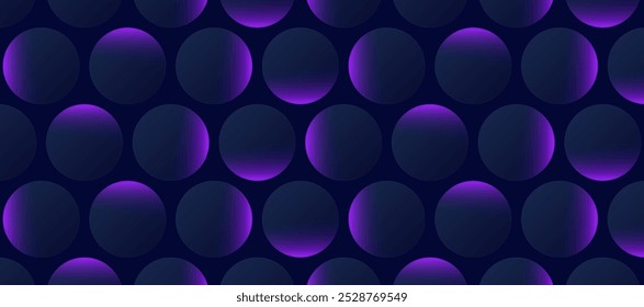 Fundo abstrato de círculos escuros místicos. Ilustração de vetor geométrico