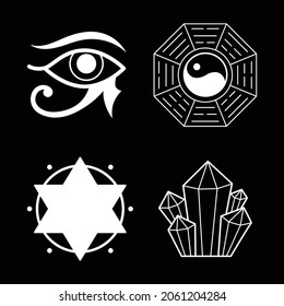 mystical emblem icon logo magic