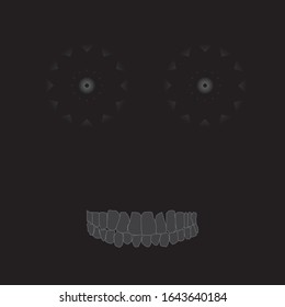 Mystical geometric shapes on the skull