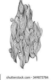 The mystical hypnotic waves series.Variation 1.  linear style