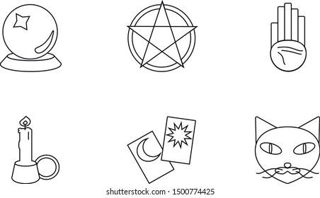 Mystical icons. Magic and witchcraft.