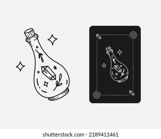 Mystical magic element. tarot design, vector illustration.