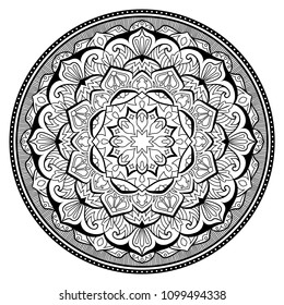 Mystical Mandala Vector Indian Oriental Pattern Stock Vector (Royalty ...