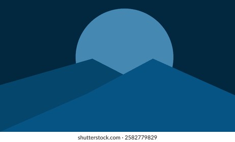 Mystical Mountain Under Starry Night Sky