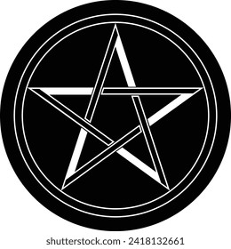 mystical ornament glyph icon vector. mystical ornament sign. isolated contour symbol black illustration