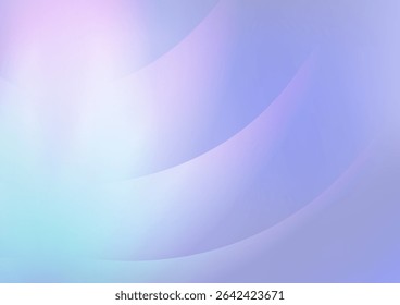 Mystical purple and green gradient abstract vector background illustration with lotus flower-like objects.