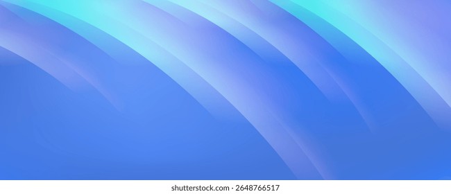 Mystical purple and green gradient abstract vector background illustration like a rainbow or cosmic rays.
