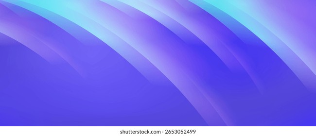 Ilustração de fundo vetorial abstrato de gradiente roxo e verde místico, como um arco-íris ou raios cósmicos.