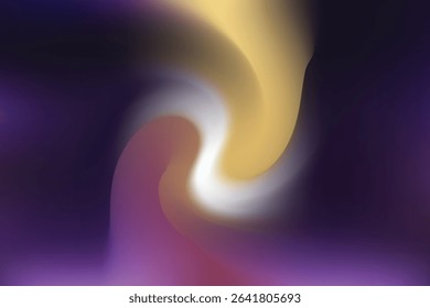 Mystical Purple Swirl: Abstract Gradient Background with Ethereal Light and Movement