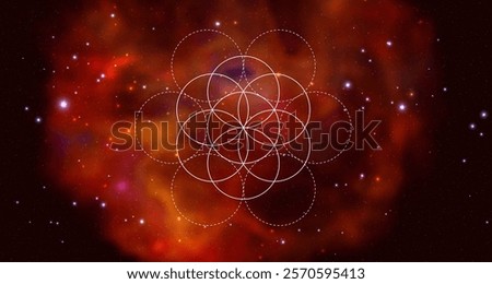 Mystical sacred geometry vector symbol. Spirituality, harmony
