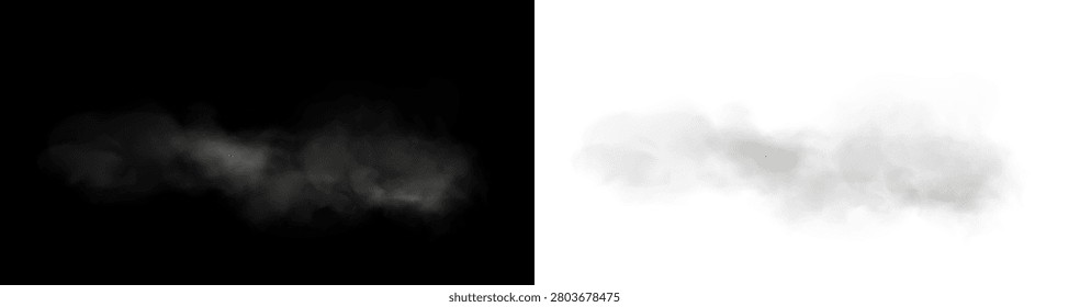 Mystical Smoke Wave and Fog Cloud Overlay PNG