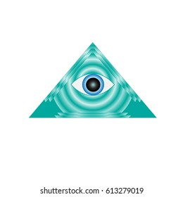 Mystical symbol - eye in the triangle