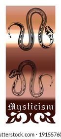 Mysticism, esotericism, tarot cards, prediction of the future. Banner, background, illustration. 