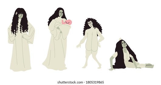 The myth that there are many female ghosts in Indonesia. Some of them died in accidents, or were killed by other people. Their spirits are restless and disturb others