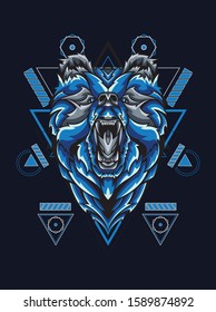 Mythical Bear in Sacred Geometry Magic astrology and alchemy 