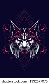 Mythical Cat sacred geometry