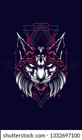 Mythical Cat sacred geometry