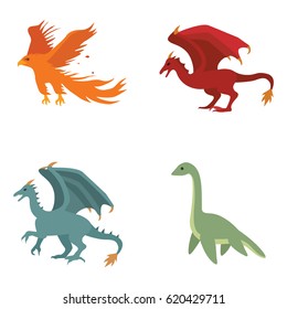 Mythical Creatures vector icons