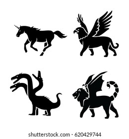 Mythical Creatures Vector Icons