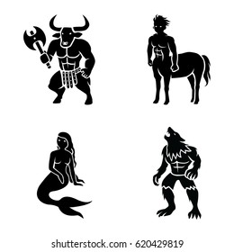 Mythical Creatures vector icons