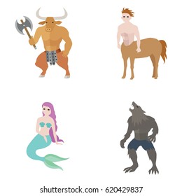 Mythical Creatures vector icons