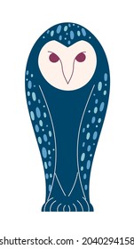 Mythical owl, mystical character wild fairy tale animal.