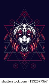 Mythical Tiger sacred geometry 