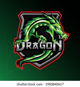 Mythological animals dragon sport esport gaming mascot logo template for your team