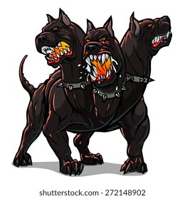 Mythological dog Cerberus.