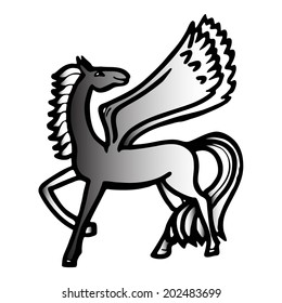 the mythological horse Pegasus